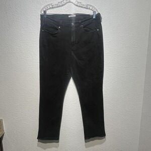 Levi's 314 Shaping Jeans Womens 16M Black Cotton Denim Classic Fit Straight Leg